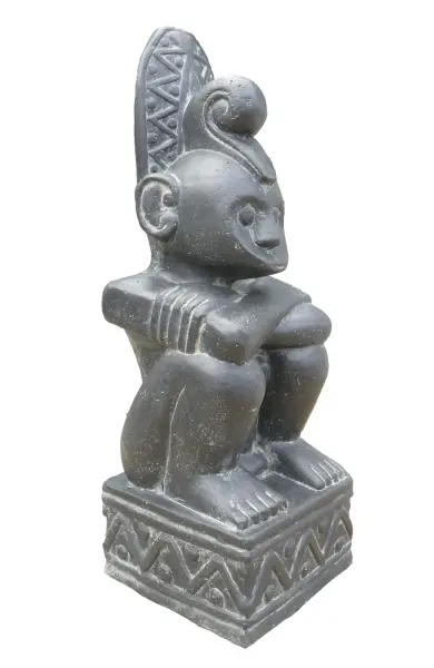 Product image 3 of the product “timor primitiv man, 62 cm high, antique finish ”